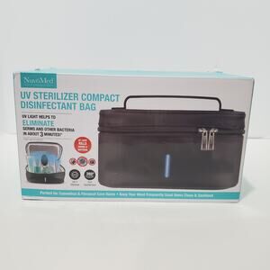 NuvoMed UV Sterilizer Compact Disinfectant Bag Black OPEN BOX